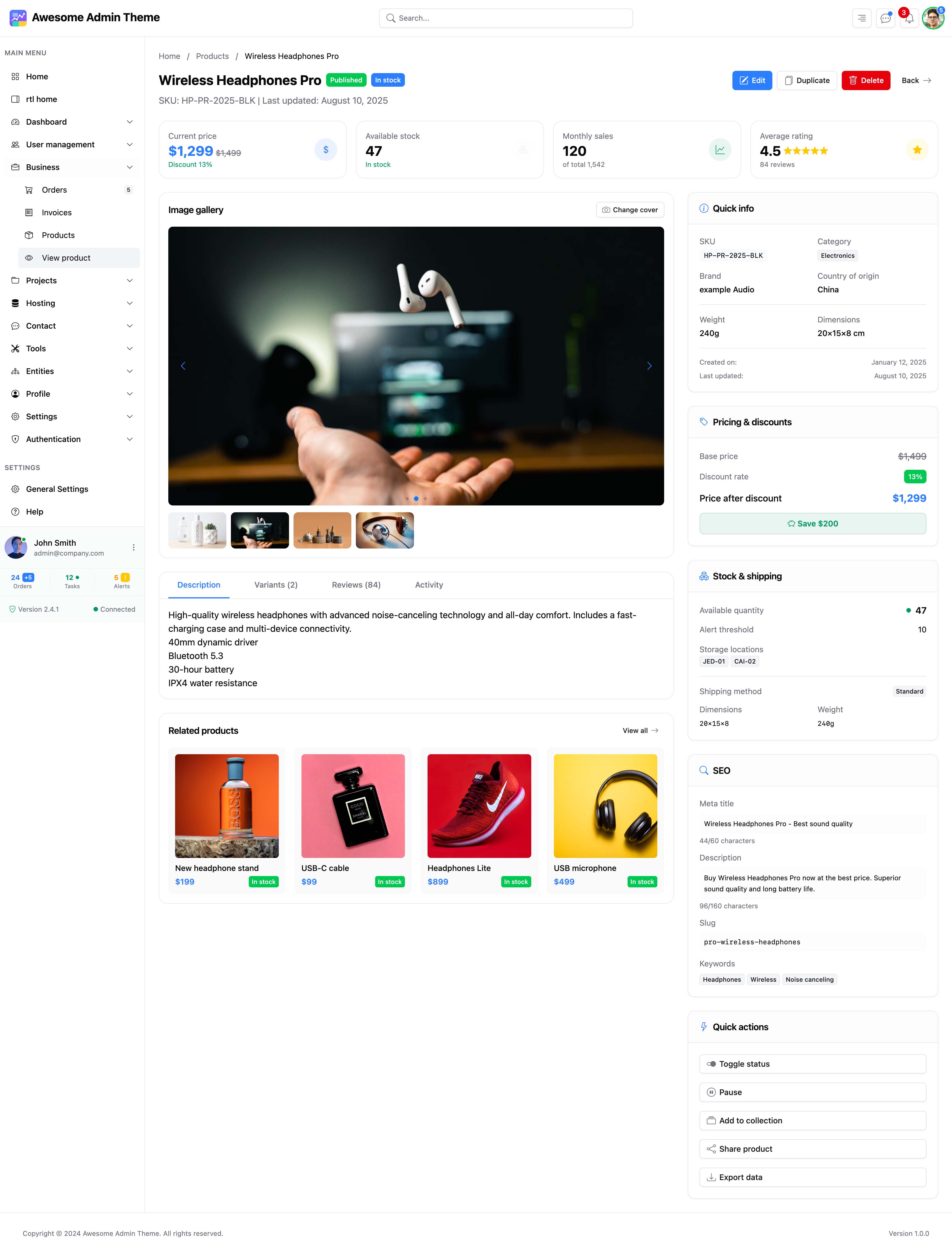Product View Demo