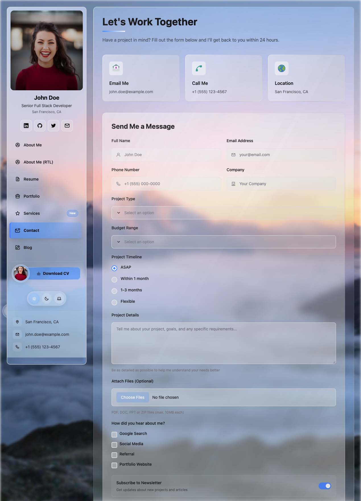 Contact Demo