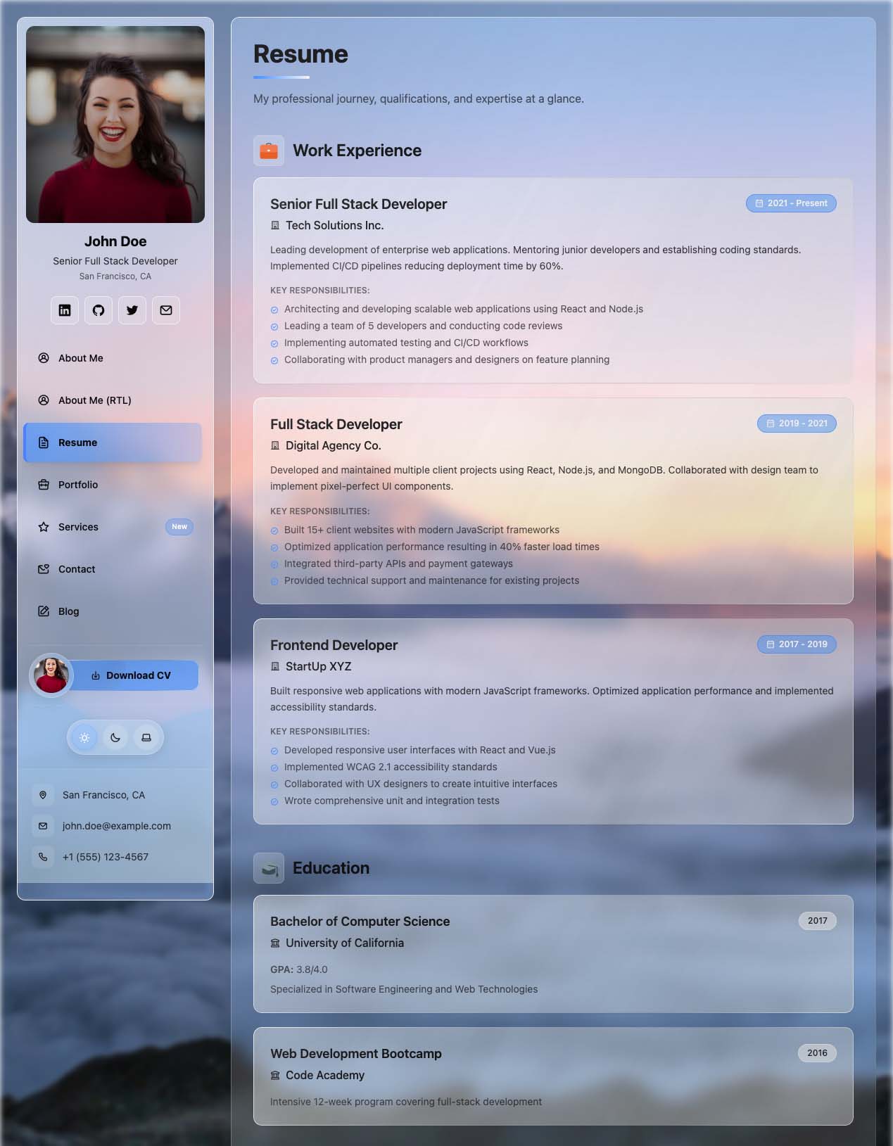 Resume Demo